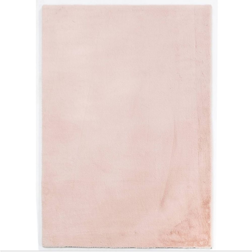 Thalia Sodi Plush Faux Fur Accent Rug- Pink